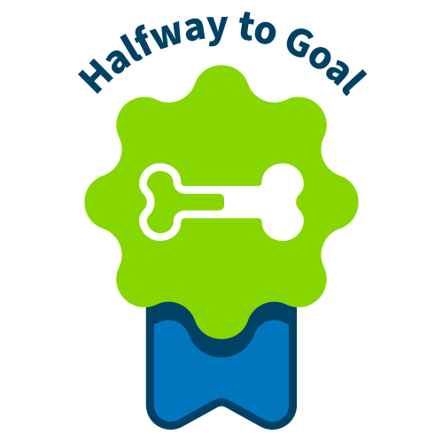 Halfway to goal Badge