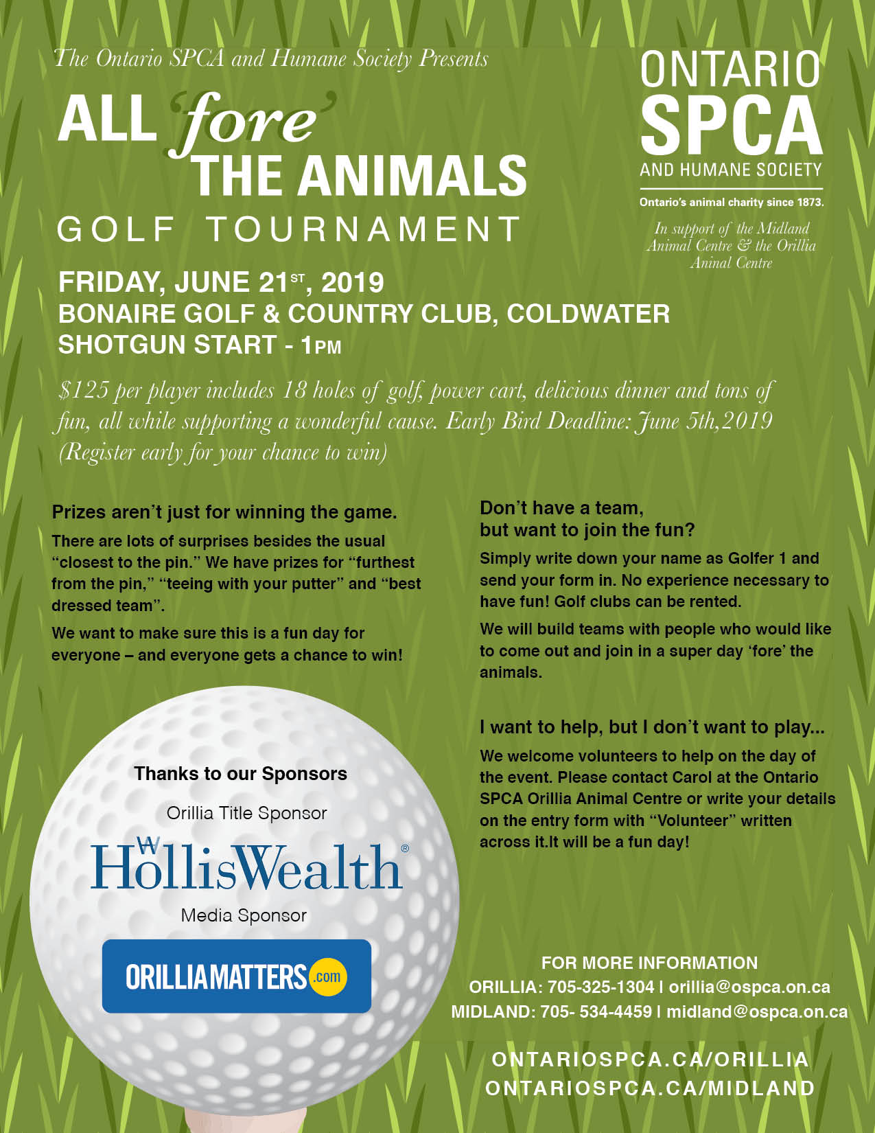 All Fore the Animals Golf Tournament 2019