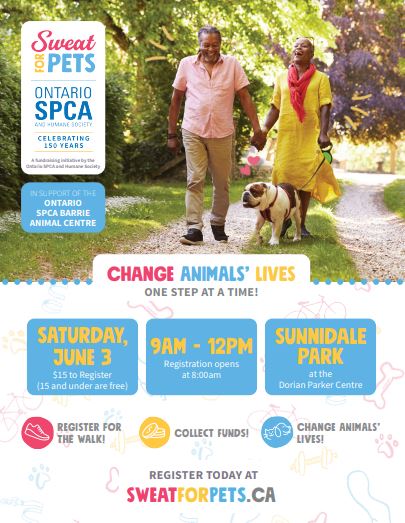 2023 Sweat for Pets Barrie Poster
