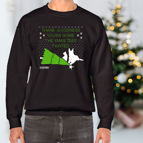 Click here for more information about 'The Tree Fainted' Holiday Sweater (Adult)